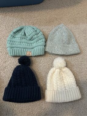 Baby girl winter hat bundle
